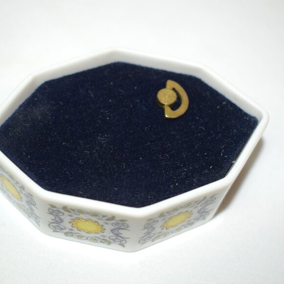Vintage 1983 Franklin Porcelain Kate Lloyd Jones Night And Day Music Box - Picture 4 of 6